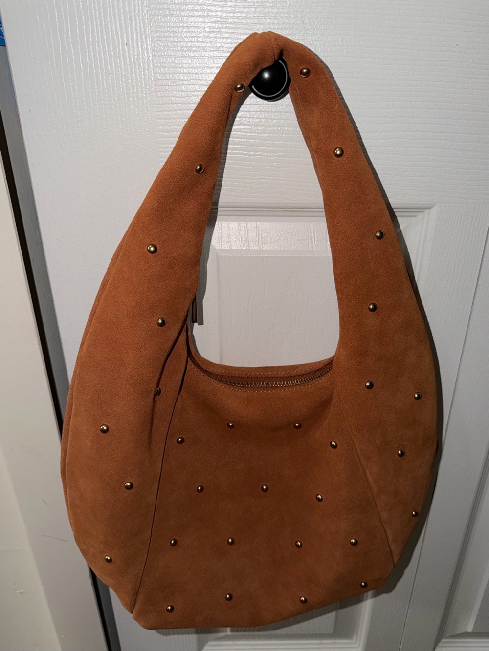 Sam Edelman Studded Leather Suede Hobo Bag - Picture 2 of 8